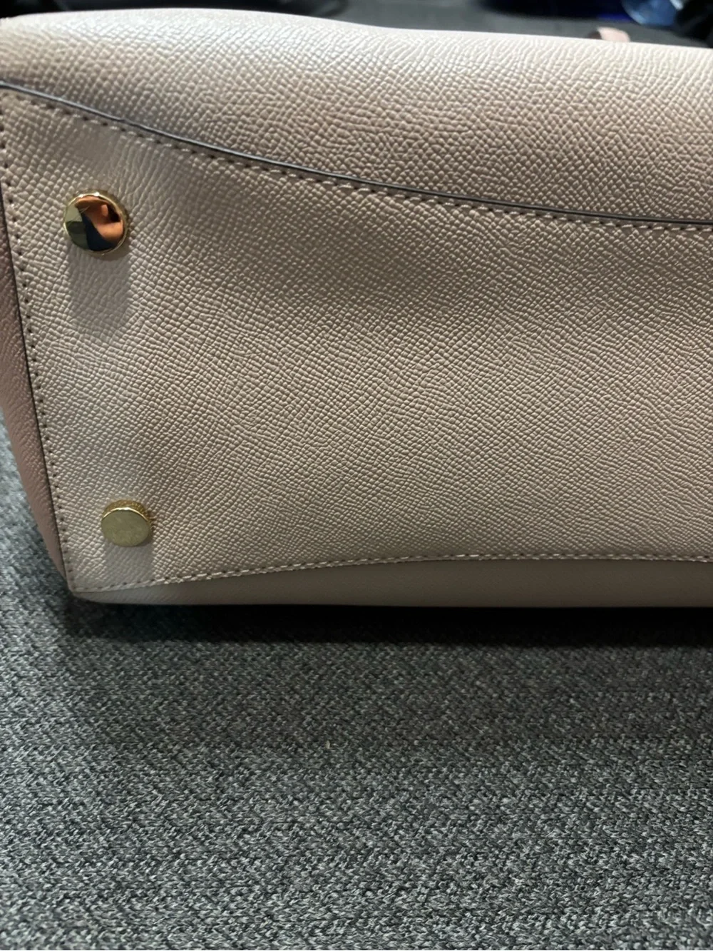 Michael Kors Pink and Cream Saffiano Tote with Gold Hardware